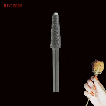 

HIVISOIN-4pcs- Carbide Nail Drill Bit - Cone Bit - (60090050) Silver