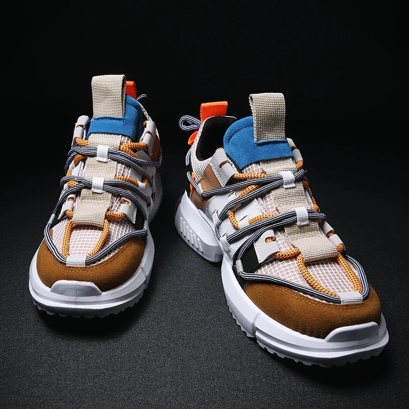 2019 новый дизайн кроссовки мужские повседневные дикие тренды Уличная обувь мальчик открытый бег дышащий треккинг сетки кроссовки Zapatillas