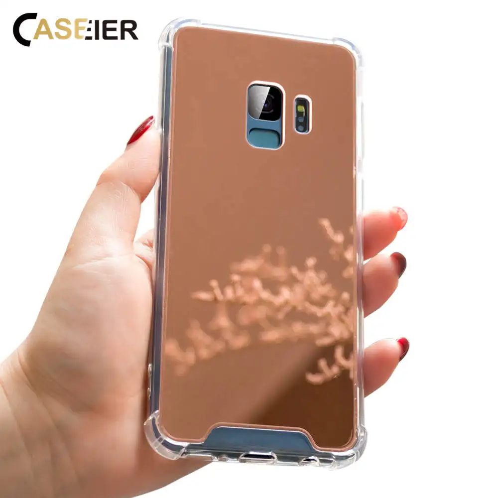 

CASEIER Mirror Phone Case For Samsung Galaxy S10 E S10 S9 S8 Plus Four Corner Anti-knock Case For Samsung s10 E S9 Noe 8 9 Funda