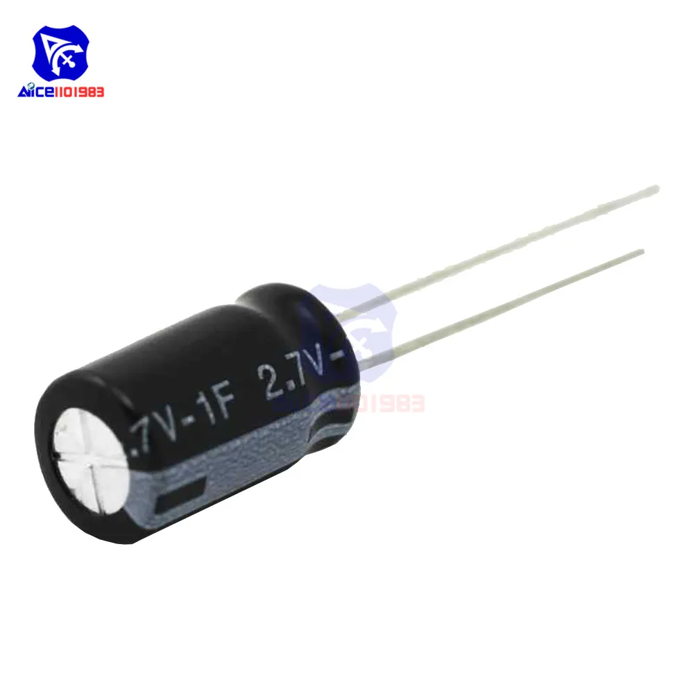 Сверх яркий конденсатор 2,7 в 1-50F высокочастотный низкий ESR 2 Pin супер конденсатор для батареи автомобильная стереоколонка
