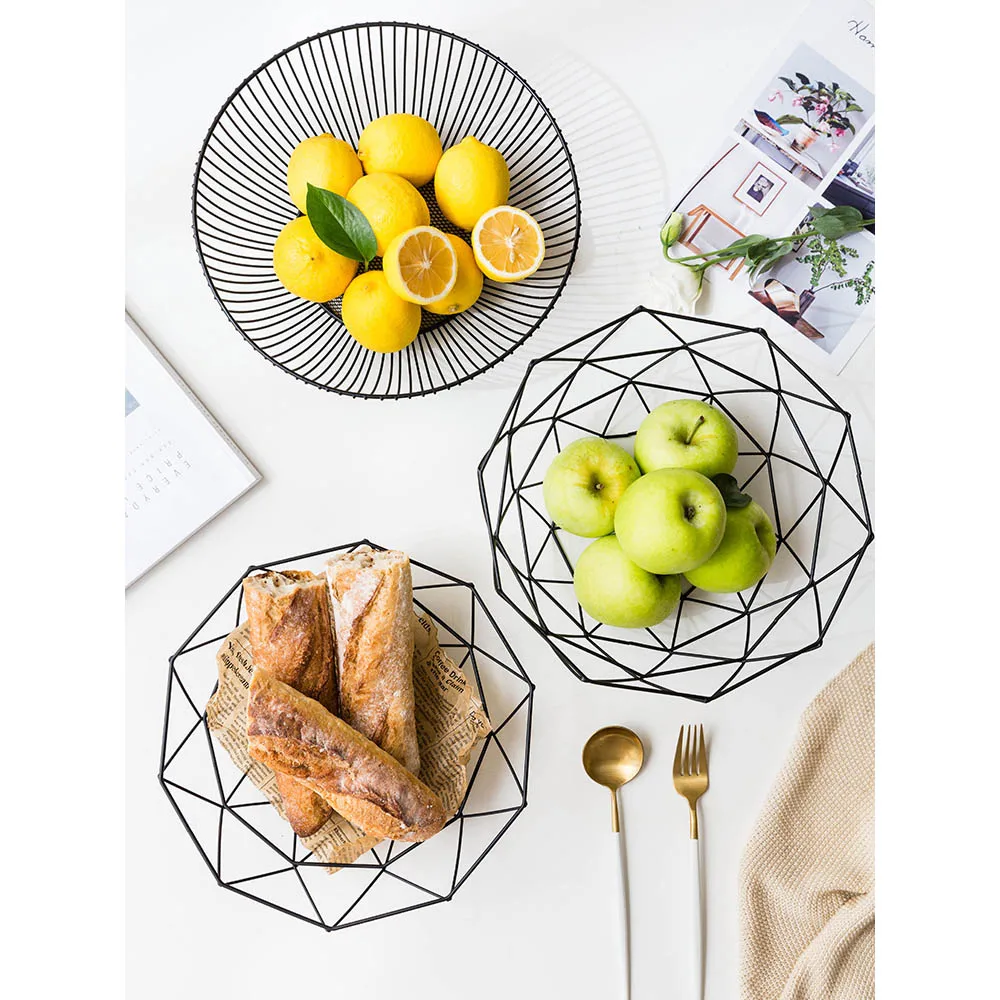Günstige MDZF SWEETHOME Nordic Stil Eisen Ablauf Obst Korb Kreative Gemüse Snack Candy Lagerung Korb