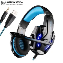 KOTION EACH G9000 3 5mm Gaming Headphones casque Stereo Earphone Headset with Mic LED Light for