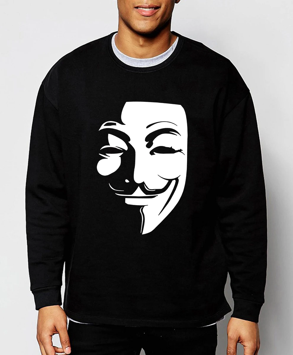 V for Vendetta Guy Fawkes толстовки мужские Горячая Распродажа Весна Зима Модные мужские толстовки хип-хоп спортивный костюм брендовая одежда S-2XL