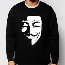 V for Vendetta Guy Fawkes толстовки мужские Горячая Распродажа Весна Зима Модные мужские толстовки хип-хоп спортивный костюм брендовая одежда S-2XL