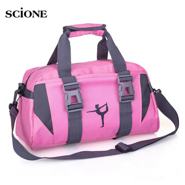Yoga Fitness Bag Waterproof Nylon Training Shoulder Crossbody Sport Bag