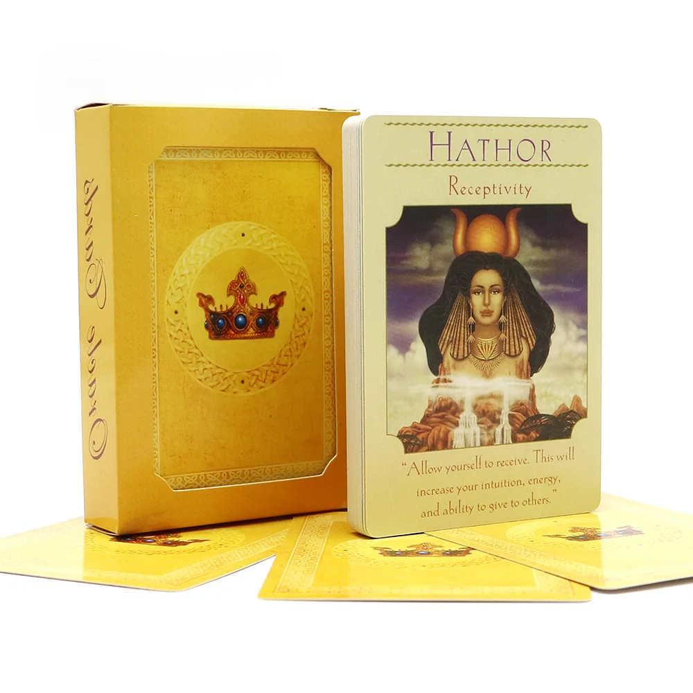 full English Goddess oracle cards deck 44 cards, tarot cards guidance with E-book for family fun board game full English Goddess oracle cards deck 44 cards, tarot cards guidance with E-book for family fun board game