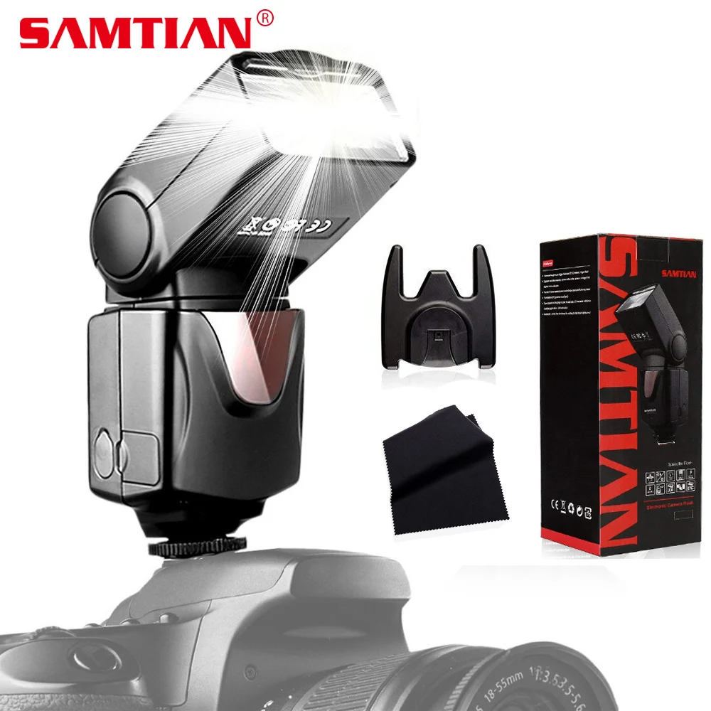 

SAMTIAN T660 Camera Flash Light Camera Speedlight For DSLR Canon Nikon Panasonic Olympus Pentax Universal Speedlite