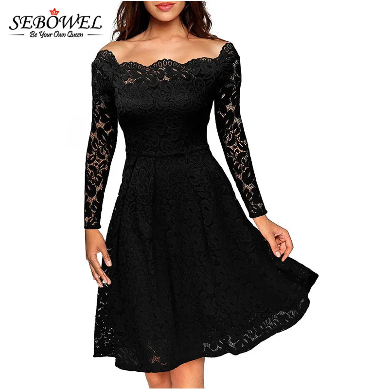 Lace short sleeve dress + FREE SHIPPING | Chadwicks lord long sleeve short black lace dress near