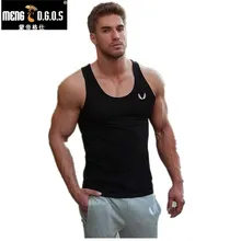 2017 Newest Brand powerhouse musculation Bodybuilding Fitness Men Cotton Tanks Vest Men Tank Tops Plus Size