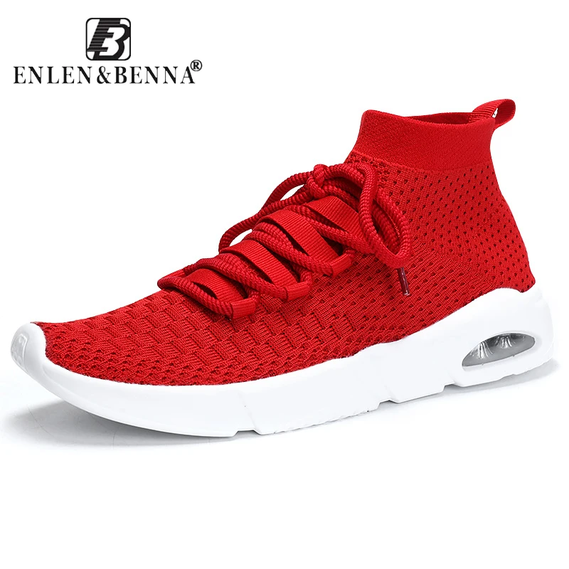 

Brand Summer Breath Men Athletic Mesh Running Shoes Men Sock Sneakers Sport Train Shoes Men Light Male Footwear Big Size 2018