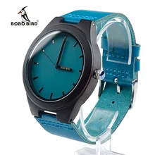 BOBO OISEAU Nature En Bois Montre Ébène Nouvelle Marque De Luxe Hommes Japon de Quartz Saat Erkekler dans la Case Accepter Personnalisation Horloge