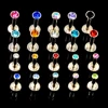 BOG-Lote de 10 Uds. Anodizada de zirconia, pendiente de rosca interna, pendiente de labio, cartílago de la oreja, Tragus Helix, Piercing, anillo de tuerca, joyería corporal de 16g ► Foto 2/6