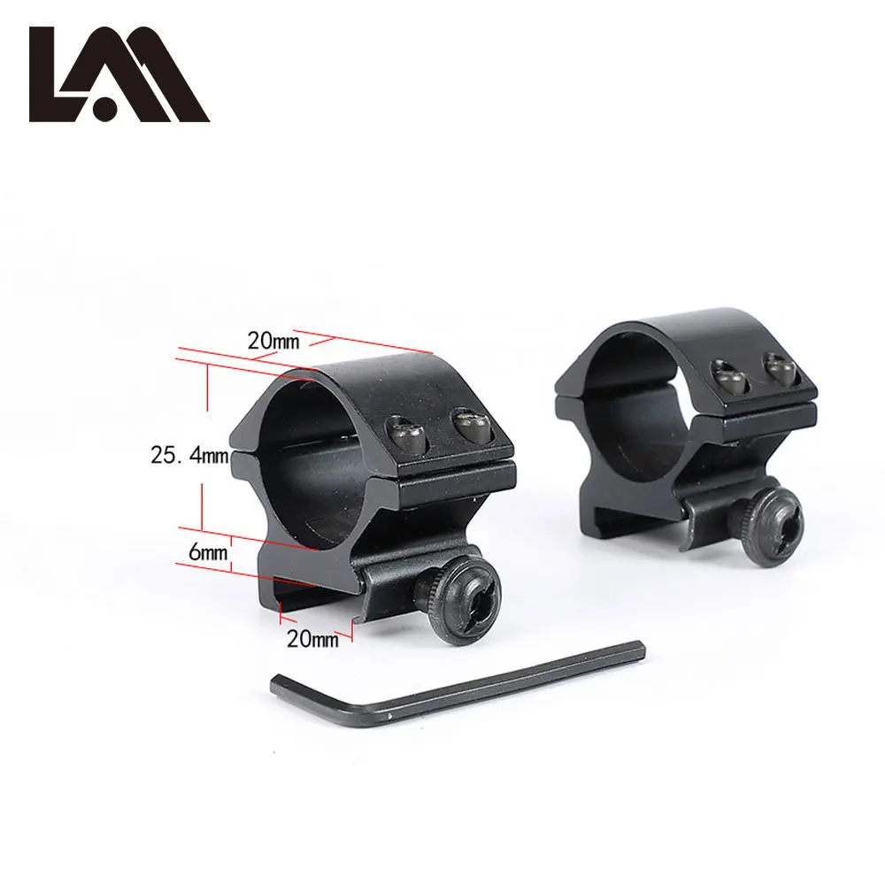 Lambul охотничьи Тактические аксессуары 25,4 мм " 2 шт. низкопрофильные 20 мм Пикатинни Вивер прицел крепление кольца