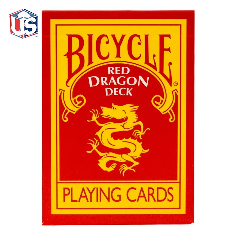 Beste 1 Dek Fiets Rode Draak Speelkaarten door Magic Makers Poker Size Magic Kaarten Collectable Decks Goocheltrucs Props voor Migician