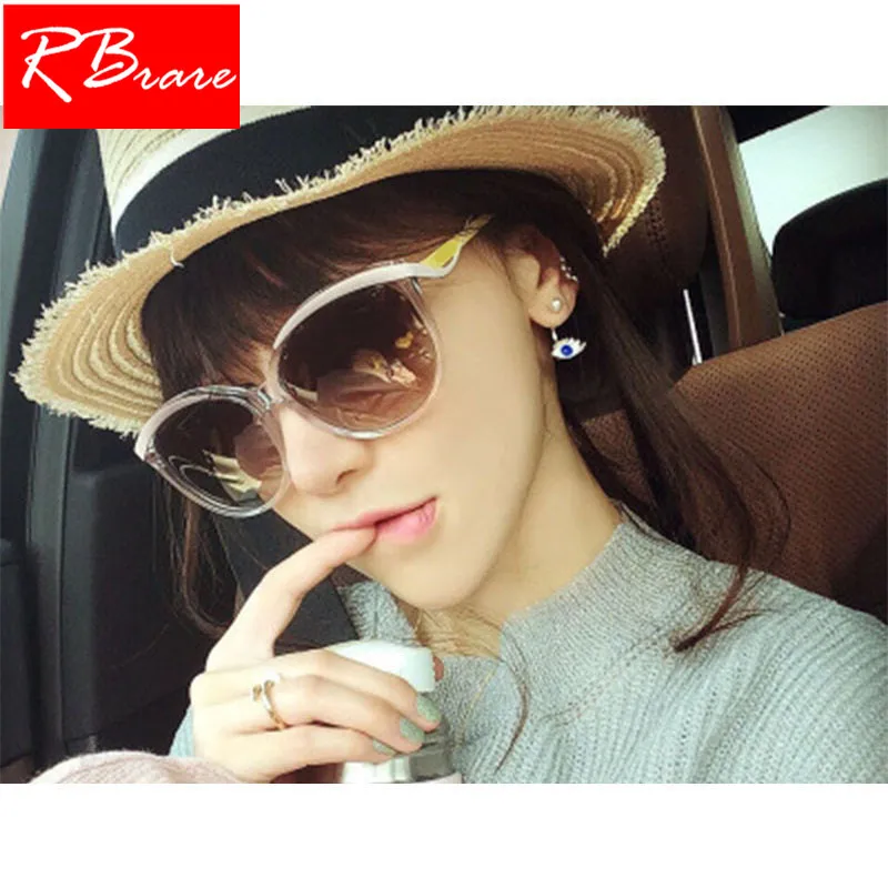 

RBRARE 2019 Classic Transparent Sunglasses Women Brand Designer Sun Glasses Outdoor Driving Vintage UV400 Oculos De Sol