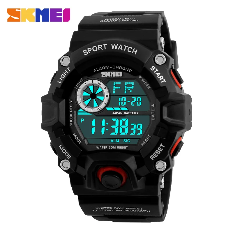 #cheap Digital Sports Watches Men Alarm 50M Waterproof Watch LED Back Light S Shock Wristwatches For Man Clock Relogio Masculino SKMEI