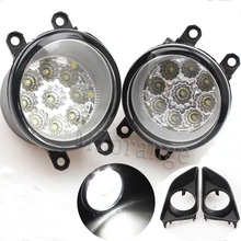 2 pieces Fog Lamp Assembly Super Bright Fog Light For TOYOTA AVENSIS AURIS RAV 4 III CAMRY Corolla PRIUS YARIS 2003-2015 Led 