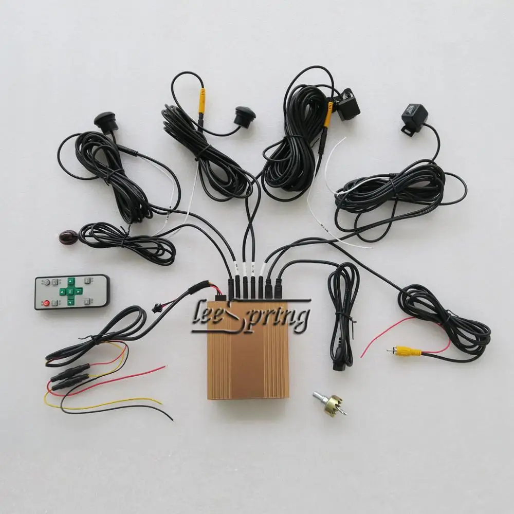 

360 degree surround view 4 way camera monitoring system bird eye Panoramic DVR