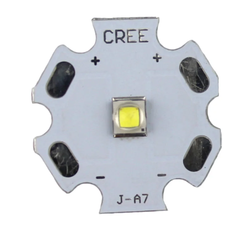 Led chip CREE XM-L T6 LED T6 U2 10 W BLANCO 20mm estrella //negro-blanco//