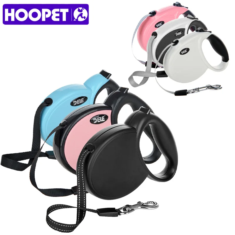 

HOOPET Automatic Retractable Dog Leash For Cat Easy Gripping 3 M/5 M Pulling Dog Lead Leash for Small Medium Pet Dogs