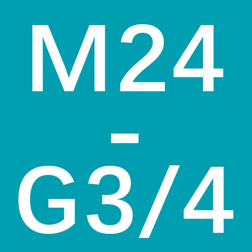 WASOURLF M22 M24 наружная резьба передачи G3/4 Женский фильтр нити разъем адаптера детали смесителя для ванной фитинги ccessories - Цвет: M24