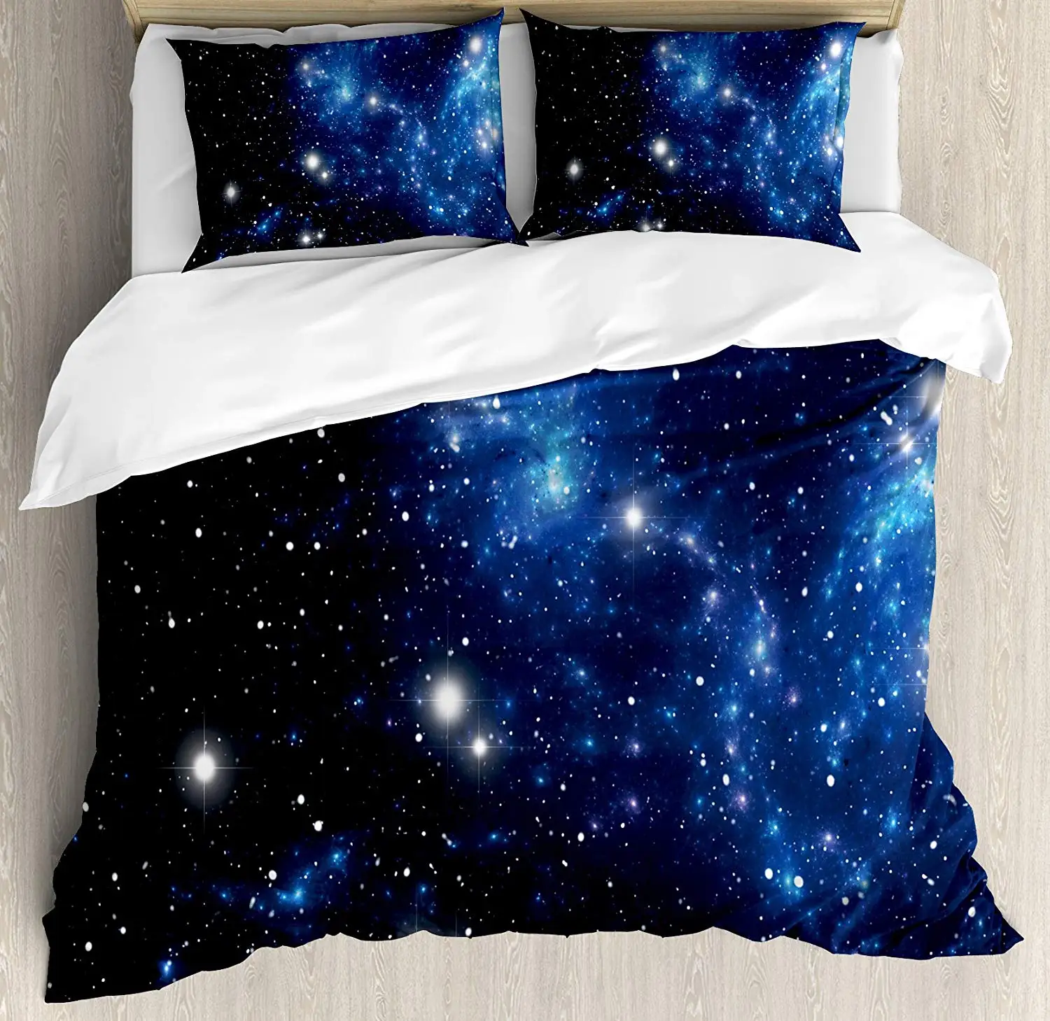 

Constellation Duvet Cover Set King Size Outer Space Star Nebula Astral Cluster Astronomy Theme Galaxy Mystery Bedding Set