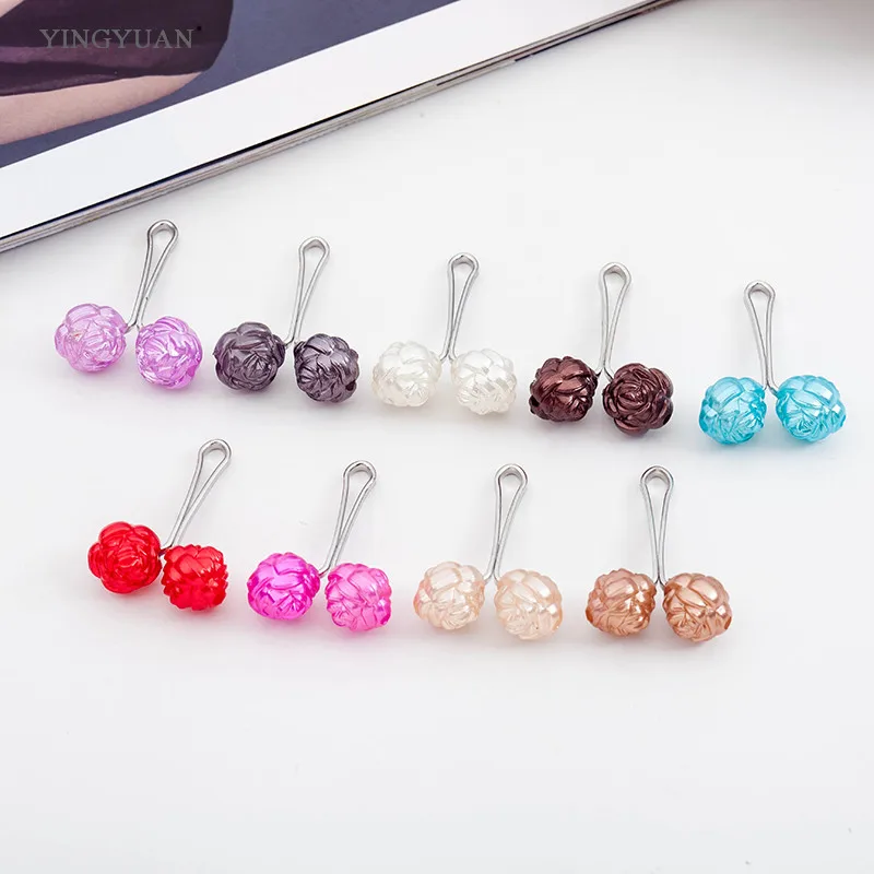 

SP44 Fashion rose muslim hijab headwear pins Smooth