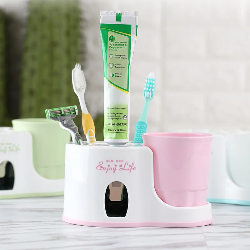 New arrive Creative Wash Cup Bathroom Accessories Automatic Squeezer Toothbrush Holder Wash Gargle Suit Toothpaste Dispenser New arrive Creative Wash Cup Bathroom Accessories Automatic Squeezer Toothbrush Holder Wash Gargle Suit Toothpaste Dispenser