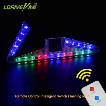 

New Foldable Car Windshield Arrow Strobe Emergency Warning Light Suction Cup Solar Energy Multi Function Parking Number Plate