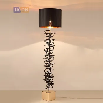 

led e27 Nordic Iron Fabric Black White Designer LED Lamp LED Light LED Floor Lamp Floor Light For Foyer Dinning Room Bedroom