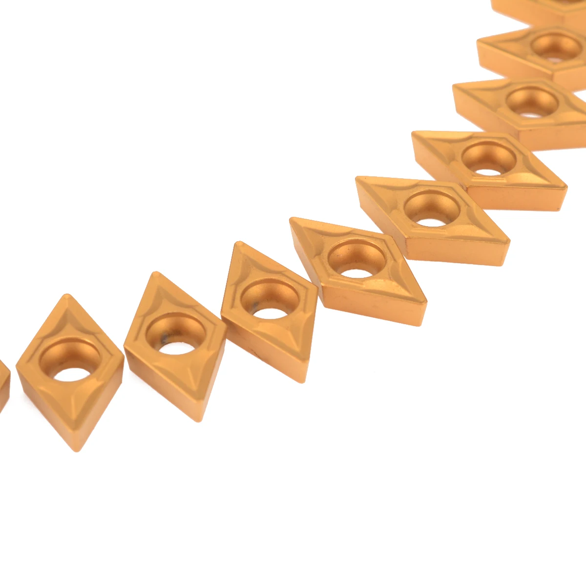 10pcs Carbide Inserts DCMT070204 US735 DCMT21.51 Inserts Set For CNC Lathe Turning Tools
