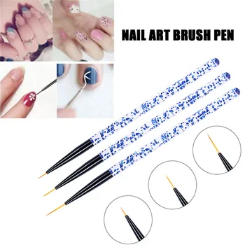 

New Nail Art Pen 3pcs DIY Nail Art Brush Pen Tools Nails Brush 0708#30