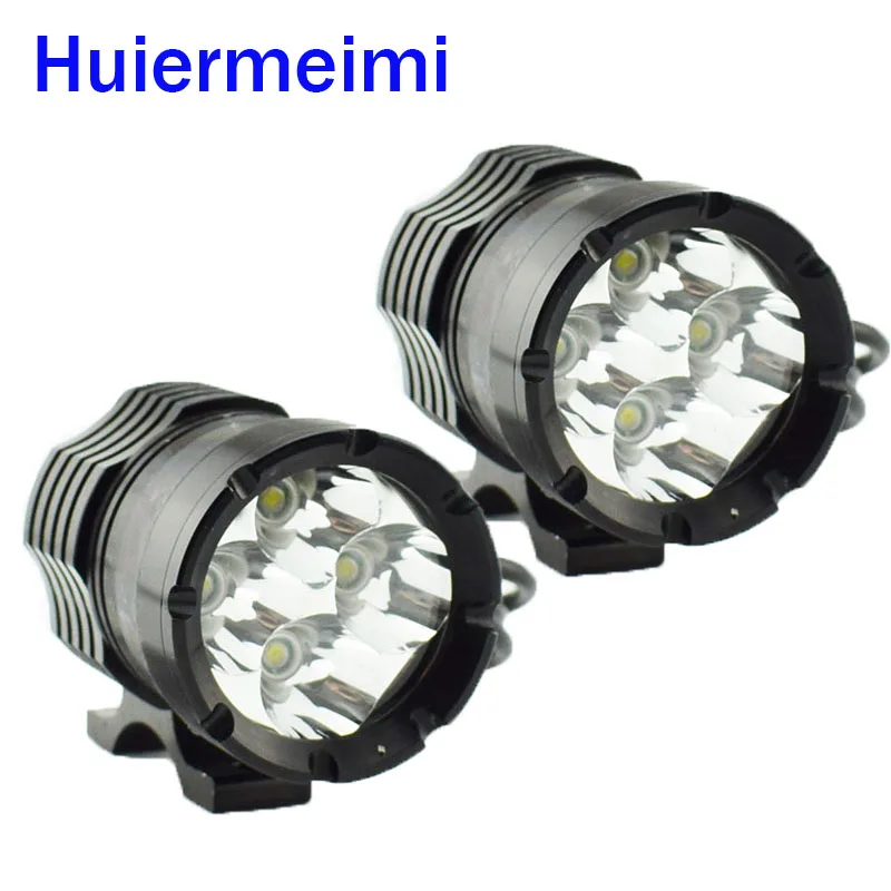 Huiermeimi 2 шт. мотоциклетные светодиодные фары Водонепроницаемые вспомогательные