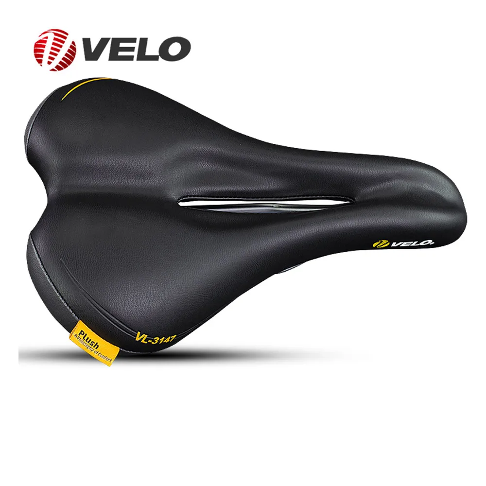 

Velo Bicycle Saddle Seat Pro mtb Saddle Wide Comfort Soft Cushion Bike Seat Men women Saddle For Bike Pu Leather Cycling Saddle