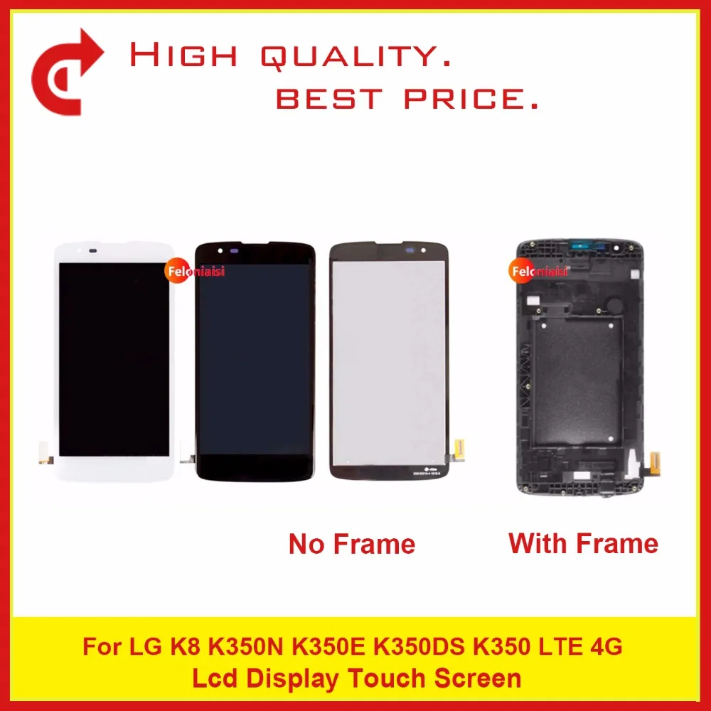 

10Pcs/lot High Quality 5.0" For LG K8 K350N K350E K350DS K350 LTE 4G LCD Display With Touch Screen Digitizer Sensor Panel