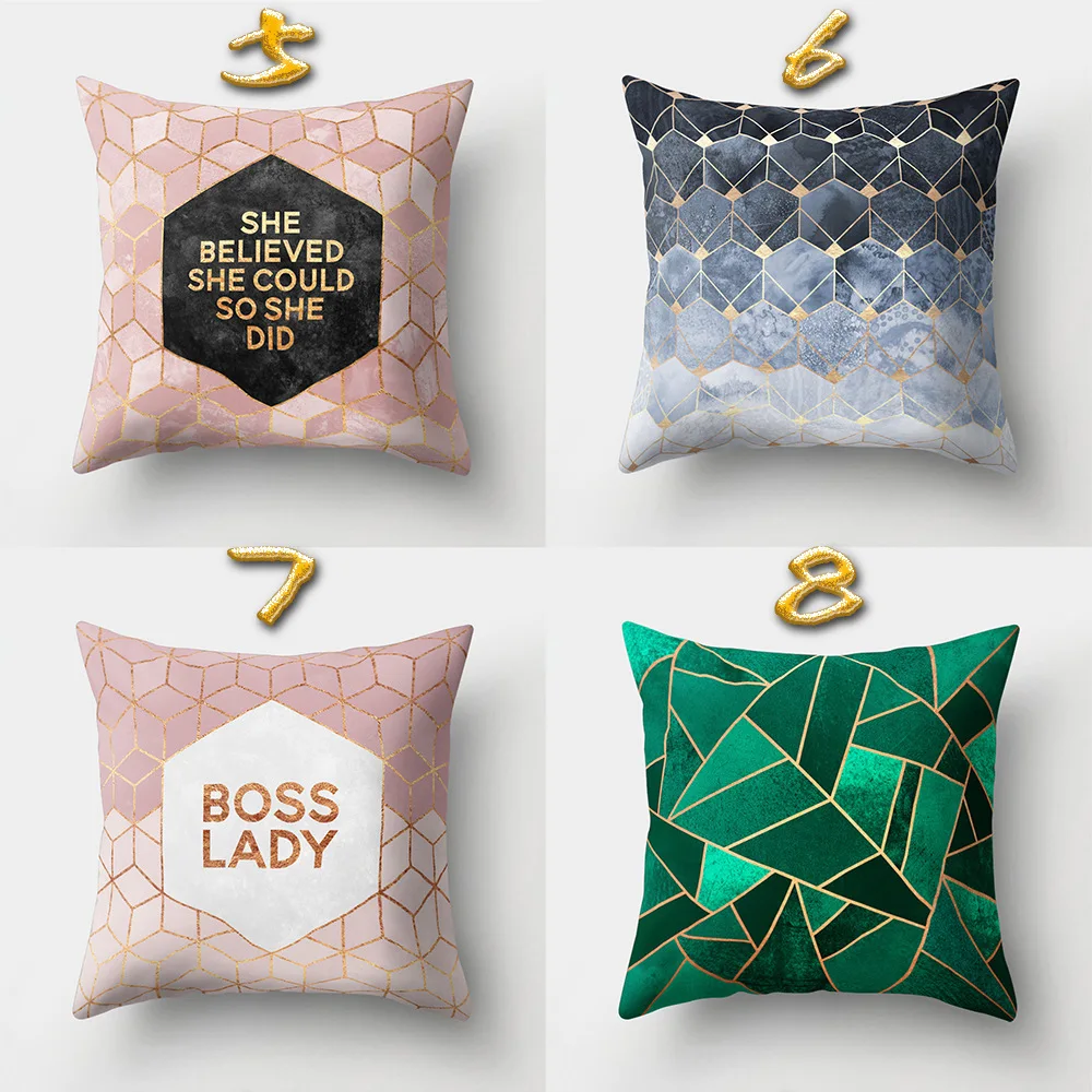 45*45cm bay pillowcases Car waist pillow case sofa pillowcase peach skin creative home office cushions without core PP32