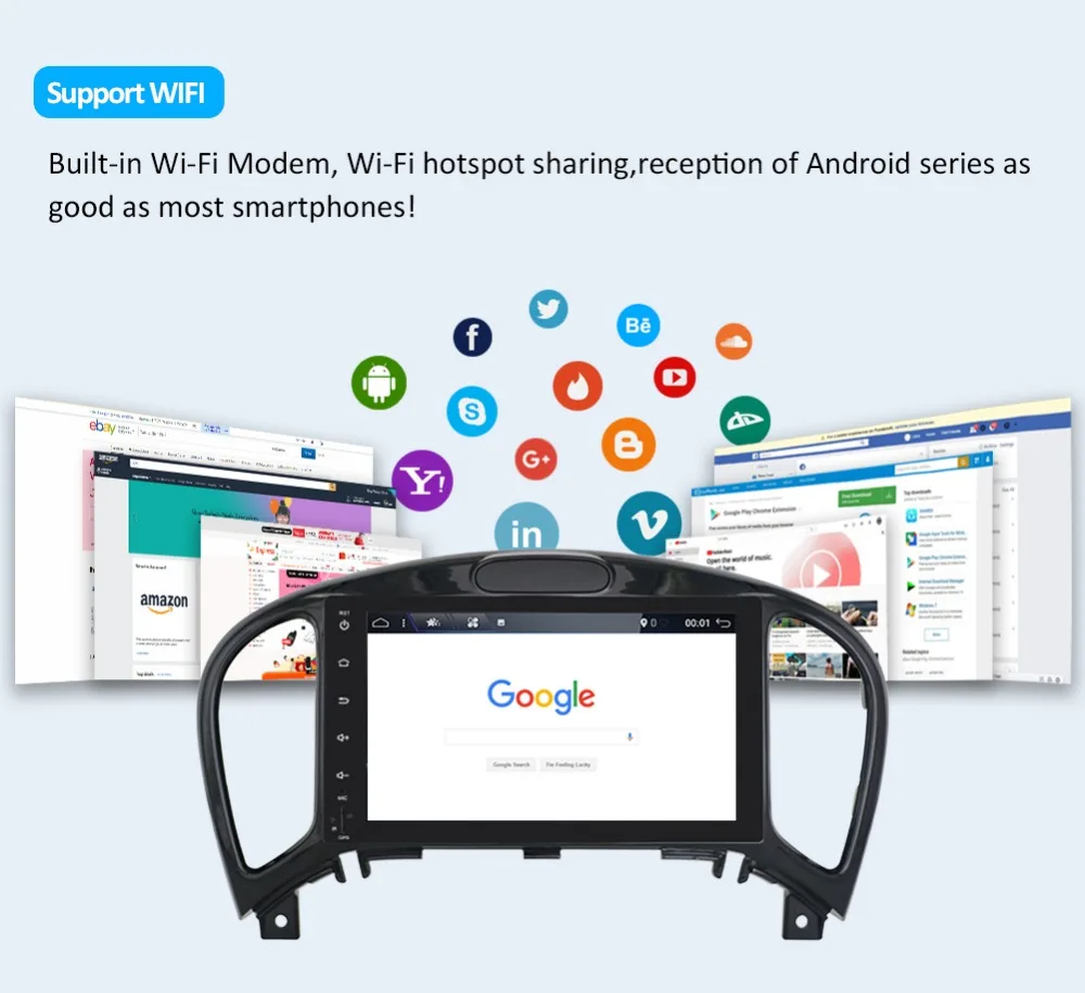 Clearance Bosion For nissan juke 2012 Android 9.0 Car GPS Radio Player for 2 din Universal with core Core Auto Stereo Multimedia Headunit 10