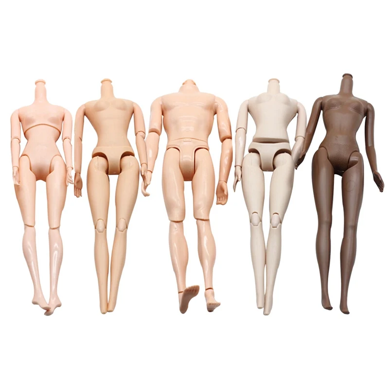 1Pcs 29cm Jointed DIY Doll Body Without Head DIY Movable Nude Naked Doll Body For Doll Toys For Children Gifts