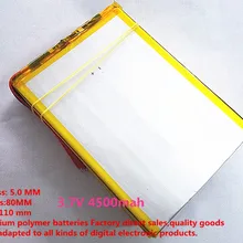 1 шт Размеры 0580115 3,7 V 4500 mah литий-полимерный Батарея с защитой доска для планшет PDA шт цифровых продуктов