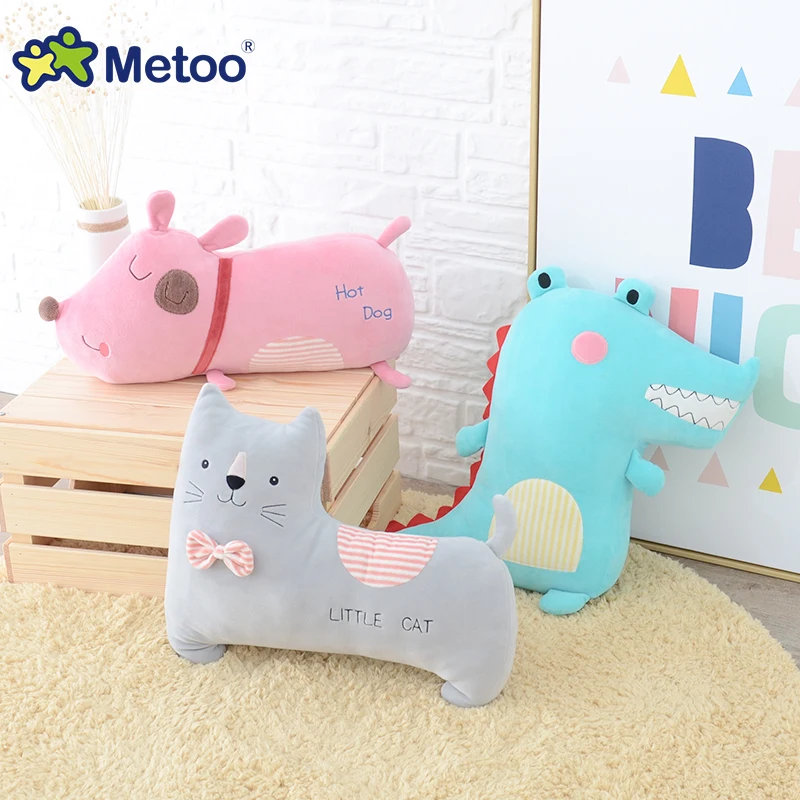 

Metoo Doll Cushion Pillow Bear Dog Cat Rabbit Kawaii Plush Stuffed Animal Toys Children Baby Care Birthday Christmas Gifts S22