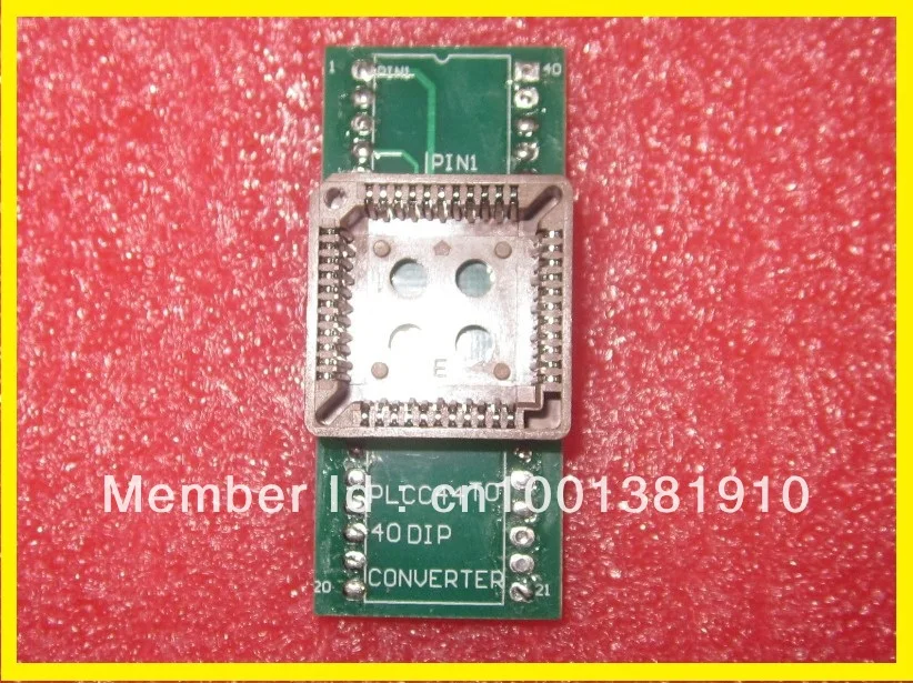 

Free shipping!!!50PCS/LOT PLCC Adapter PLCC44 to DIP40 for USB universal Programmer Socket for TL866CS/TL866A/EZP2010/G540/SP300