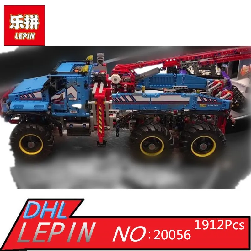 

Lepin 20056 1912Pcs Technic Series The Ultimate All Terrain 6X6 Remote Control Truck Set Building Blocks Bricks Toys Model 42070
