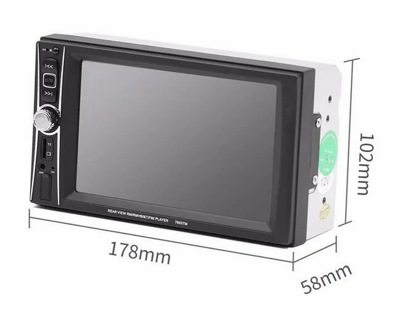 2 Din сенсорный экран MirrorLink стерео радио 6,5 дюймов MP4 MP5 плеер для Android Bluetooth USB/TF