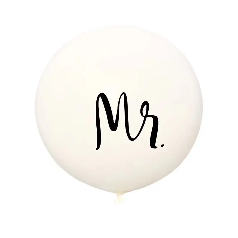 Nuevo 1 piezas 36 pulgadas el Sr. y la Sra. Blanco látex globos para la fiesta de boda de novia de la Novia a ser con la fiesta de aire Globos suministros apoyos de la foto Nuevo 1 piezas 36 pulgadas el Sr. y la Sra. Blanco látex globos para la fiesta de boda de novia de la Novia a ser con la fiesta de aire Globos suministros apoyos de la foto