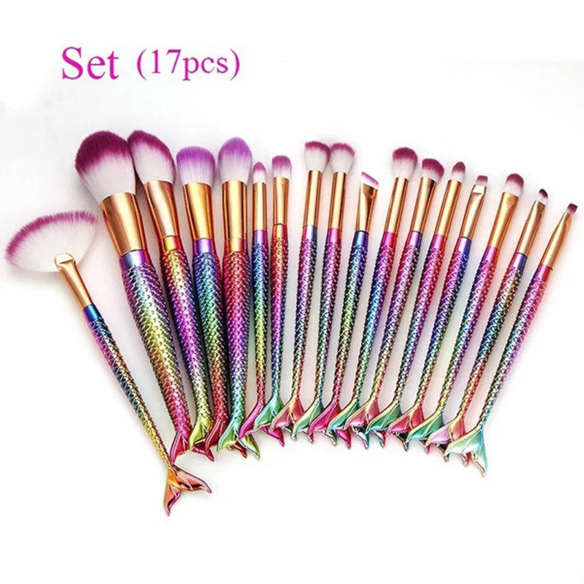 

MUQGEW Makeup 17PCS Make Up Brushes Set Foundation Eyebrow Eyeliner Blush eye shadows lip Brushes kit pinceis de maquiagem