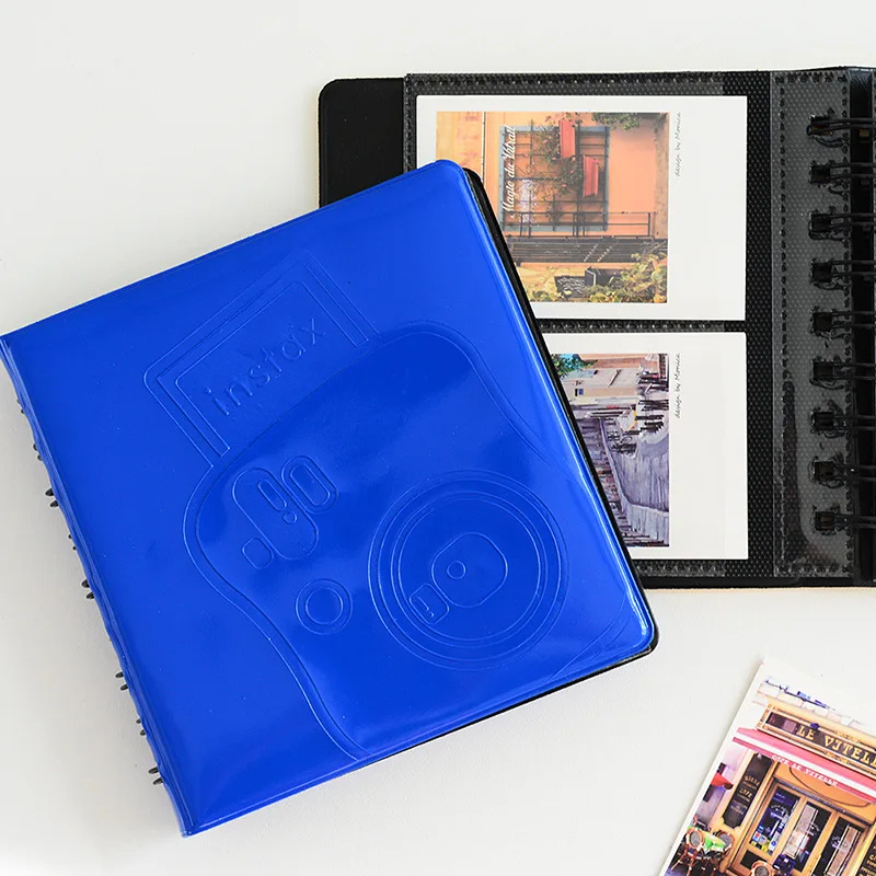

68 Pockets Mini Instax Photo Album Holder Shiny Candy Color Book Style Album for 3 Inch Mini Instax & Name Card 7s 8 25 50s