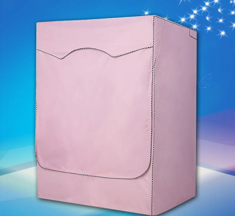 

Pure Colour Protective Washing Machine Cover Silver Coating Dustproof Waterproof Covers Household Products