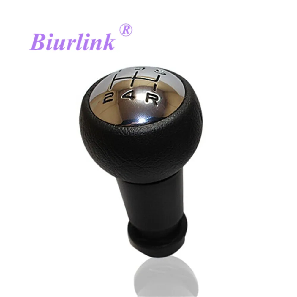 Biurlink Car 5 Speed Chrome Manual Gear Stick Shift Knob For Peugeot