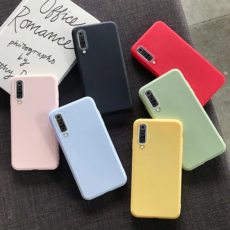 Чехол конфетного цвета для samsung Galaxy A50 A70 A80 A30 A20e A10e A20 A10 A7 2018 A750 M30 M20 мягкий из