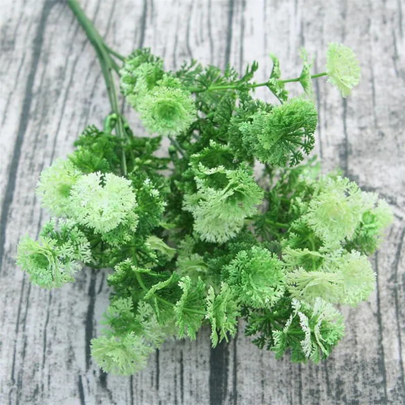 6Pcs Fake Greenery Bunch (6 stems/piece) Artificial Flowers Green